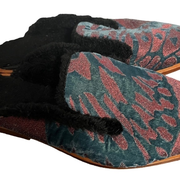 Free People Butterfly Effect Faux Fur Mules - Picture 3 of 8